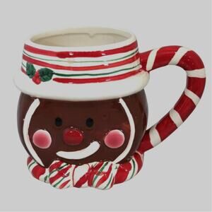 Vintage TIEN HSING INT'L Used Ceramic Marked Gingerbread Man Cup 1990's RARE
